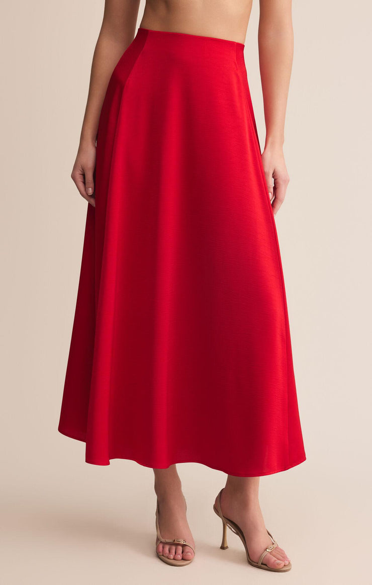 Northpointe Midi Skirt- Red