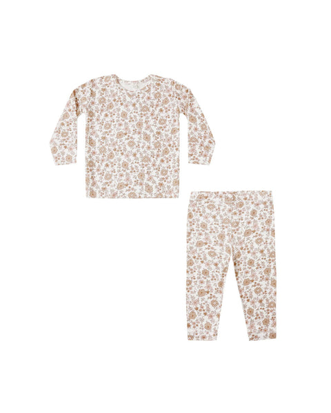 Quincy Mae Bamboo Pajama Set - Bloom Print