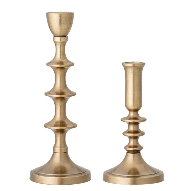 Metal Taper Holders with Antique Finish - Small