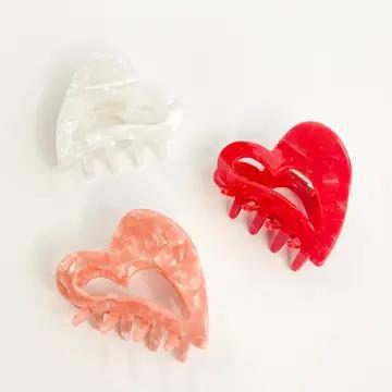 Gabriella Vday Small Heart Shape Claw Clip