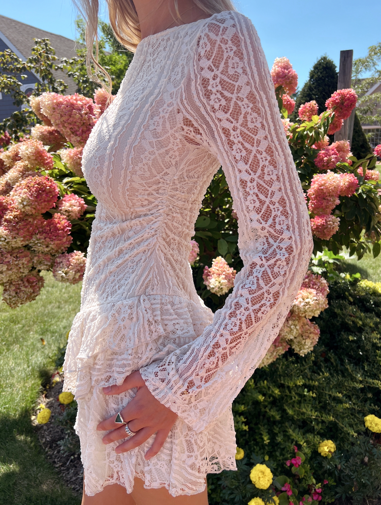 sleeveless lace overlay dress Sheer Embroidered Sleeveless Gown with Floral Overlay – Olvi's Lace main image 1