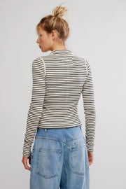 Striped Lake Henley - Tea Combo