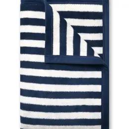 Sideline Stripe Navy Midi Blanket
