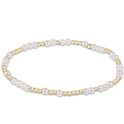E. Newton Hope Unwritten 3mm Bead Bracelet - Pearl
