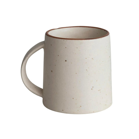 210 oz. Stoneware Mug, Cream Color Speckled
