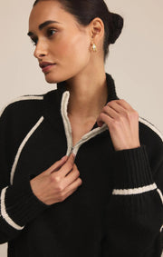 Alps Half Zip Sweater - Black