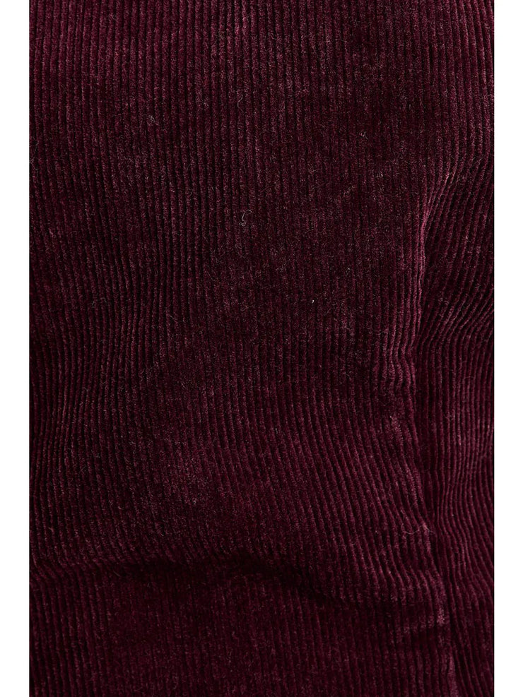 On The Spot Mini Belt Dress - Dark Maroon