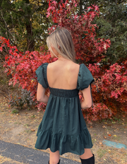 Mae Checkered Babydoll Dress