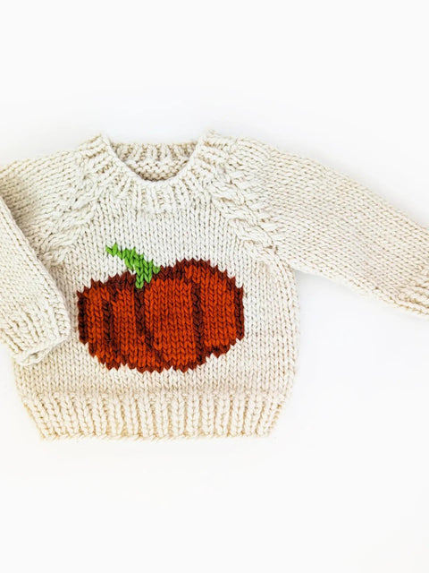 Pumpkin Crew Neck Sweater For Baby & Toddler