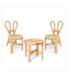Poppie Mini Table & Chairs Set (Doll Size)