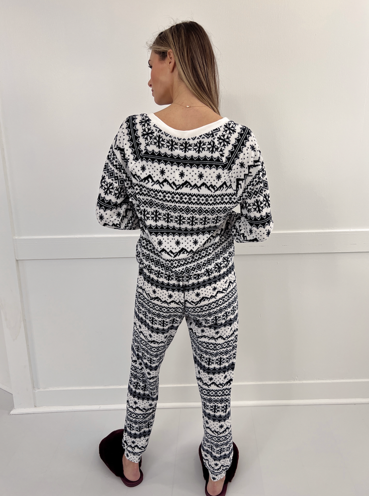 Twilight Fairisle Jogger - Vanilla Ice