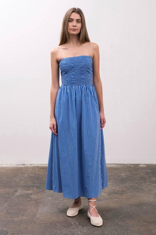 Wave Runner Strapless Midi