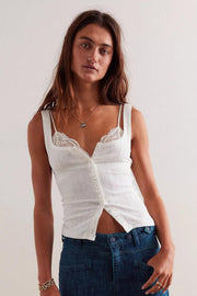 End Game Pointelle Tank - Sugar