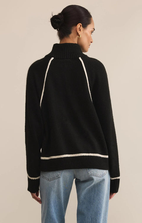 Alps Half Zip Sweater - Black