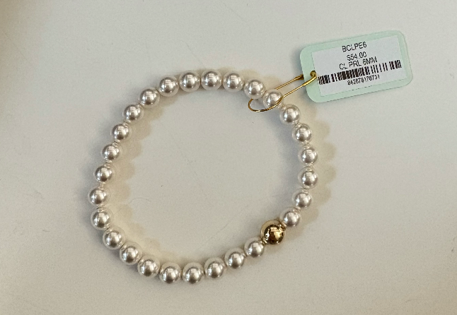 E. Newton Classic Pearl 6mm Bead Bracelet
