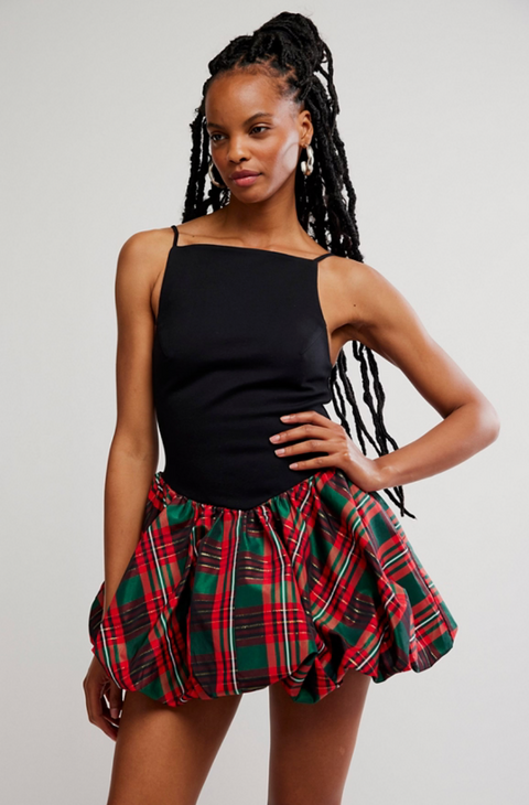 TINSEL KISS PLAID MINI