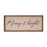Merry and Bright Wood Sign