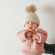 Hi. Rosy Crew Neck Sweater Baby & Toddler - PINK