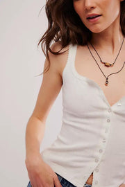 End Game Pointelle Tank - Sugar