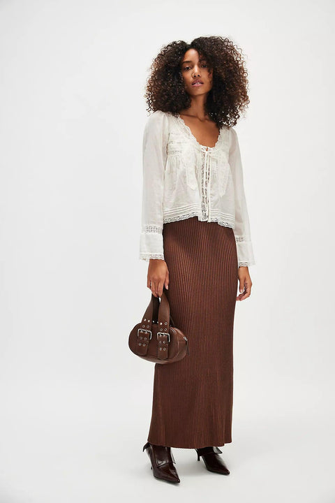 Evermore Long Sleeve Top - Ivory