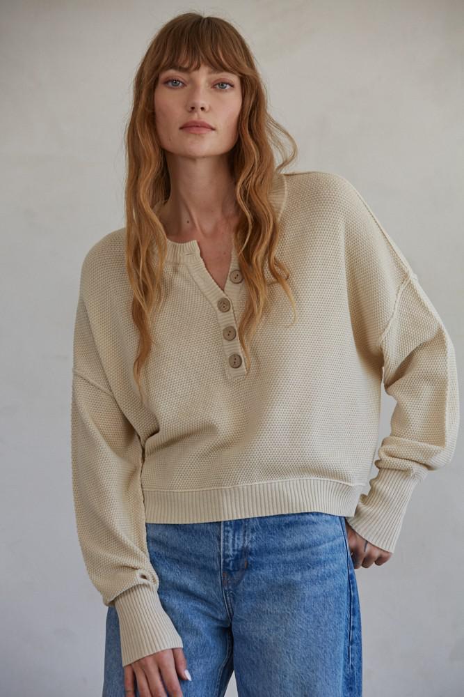 Wild and Free Pullover Sweater - Natural