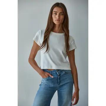 Keep it Casual Short Sleeve Top - White