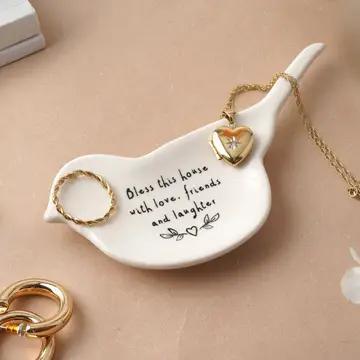 Send with Love Bird Ring Dish