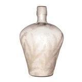 Etched Mercury Glass Vase, Antique Silver Finish
