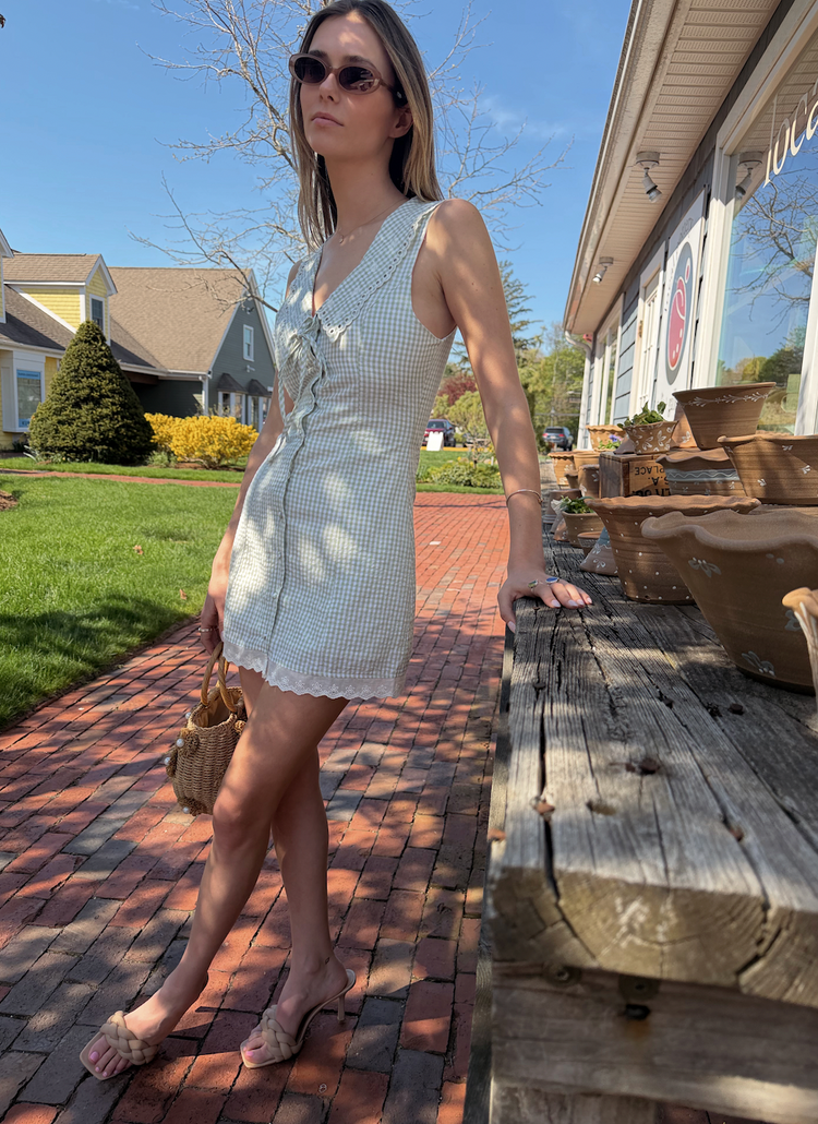Green Gingham Mini Dress – ShopTheCue