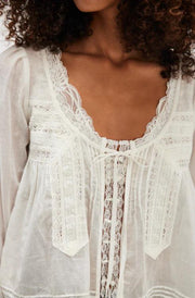 Evermore Long Sleeve Top - Ivory