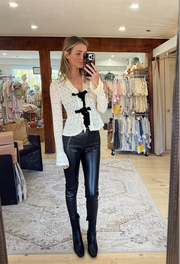 Zip It Faux Leather Pant - Black