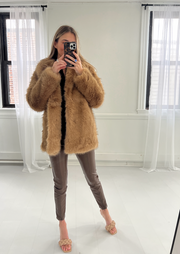LOGAN FAUX FUR COAT