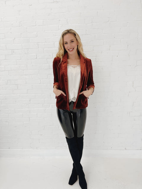 The Velvet Blazer - Amber Rusto
