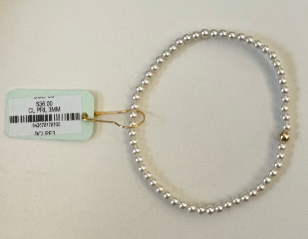 E. Newton Classic Pearl 3mm Bead Bracelet