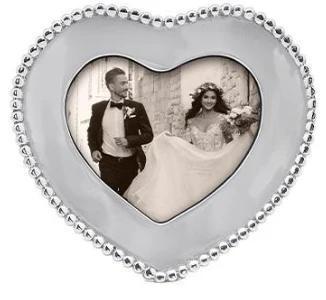 Mariposa Beaded 4x6 Heart Frame