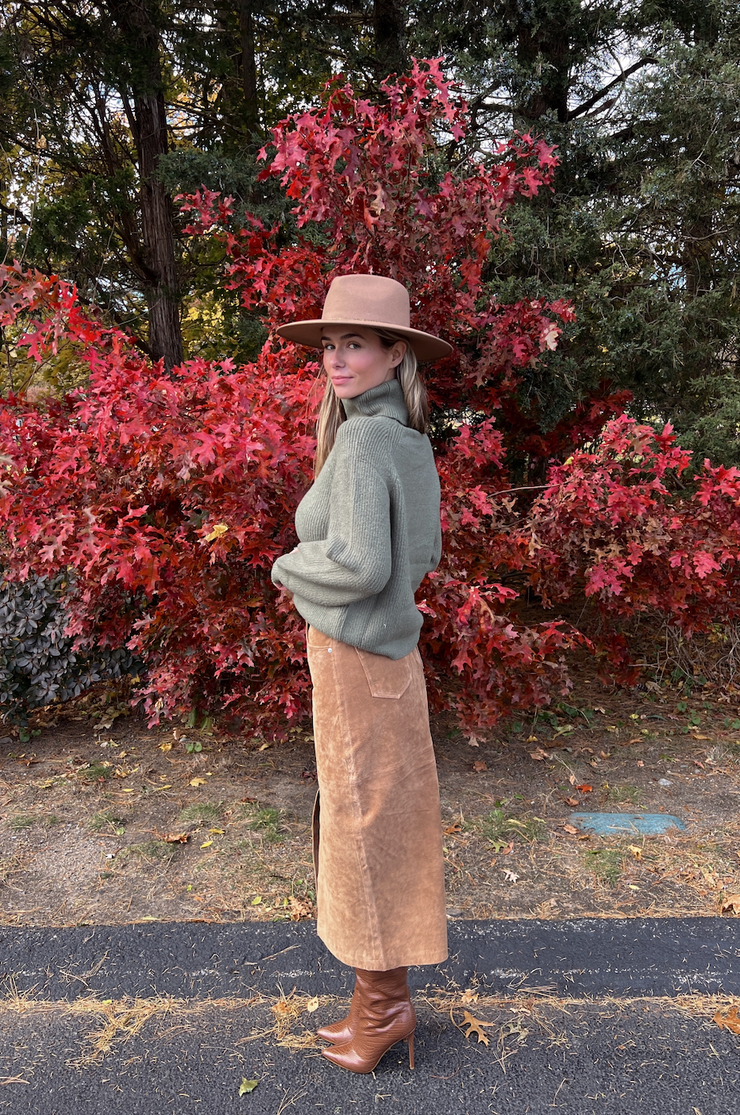 Dayna Turtleneck Sweater - Olive