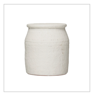 Distressed Coarse Terracotta Crock