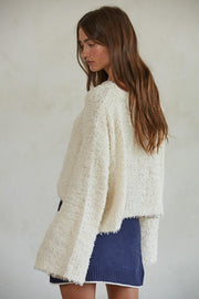 Maybell Sweater Top - Ivory