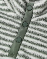 Evergreen Stripe Snap Pullover