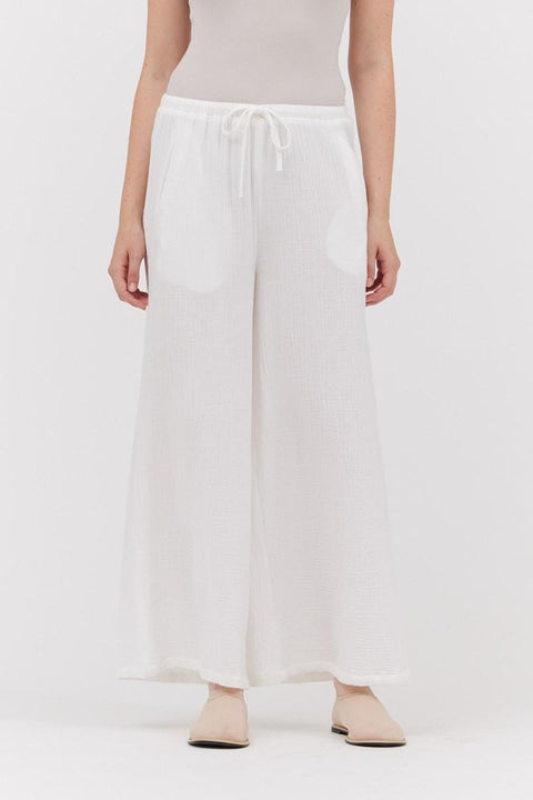 Long Live Gauze Pant - White