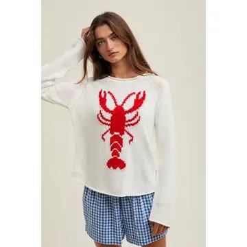 Lobster Sweater - Ivory