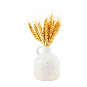 Preserved Wheat Vase - Green, Mustard, Red