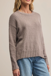 Beck Textured Sweater - Light Tavern