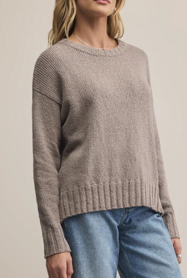 Beck Textured Sweater - Light Tavern