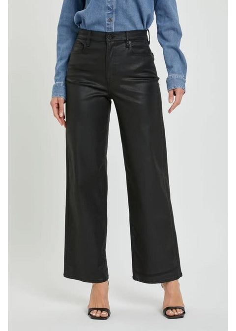 The 9159 Logan Black Coated High Rise Dad Jean