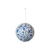 Recycled Printed Paper Mache Ball Ornament