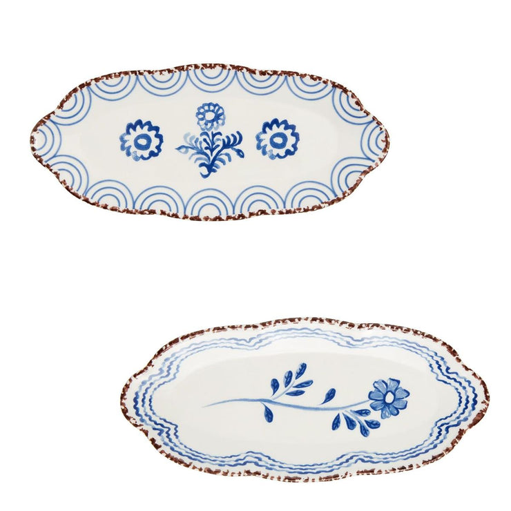 Blue Floral Everything Plates