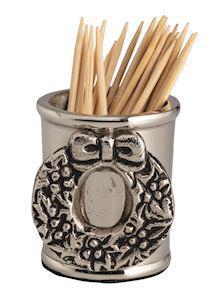 Wreath Aluminum Toothpick Holder