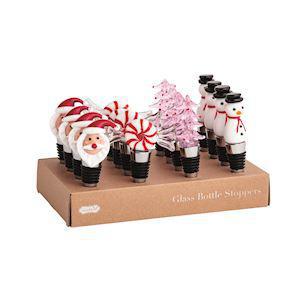 Christmas Glass Bottle Stoppers