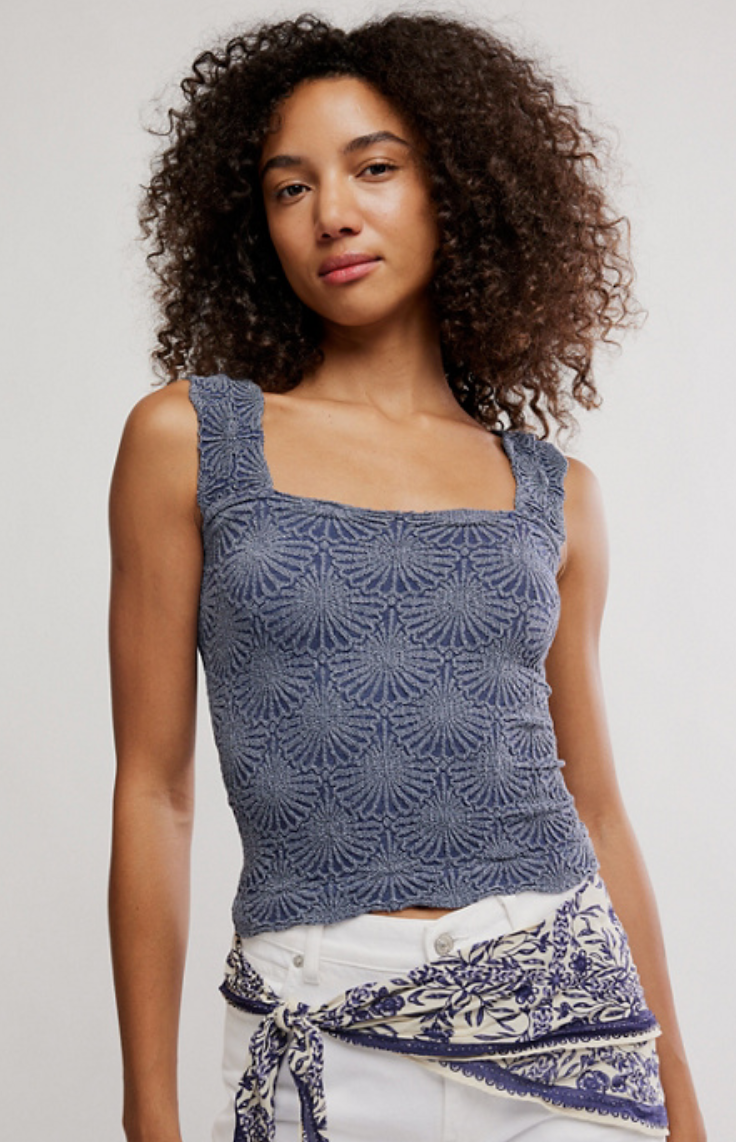 LOVE LETTER CAMI - Peacoat – ShopTheCue
